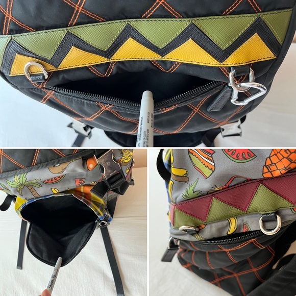 Prada Back Pack Quilted, Nylon, Spring 2017, Multicolor Print - Picture 13 of 16